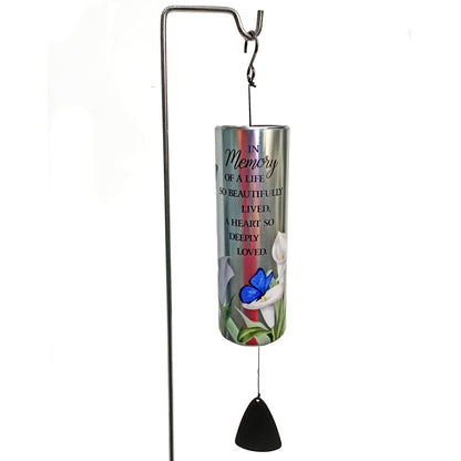 Cylinder Sonnet Wind Chime W/ Stand, 7 Assorted