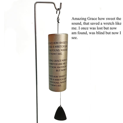 Cylinder Sonnet Wind Chime W/ Stand, 7 Assorted