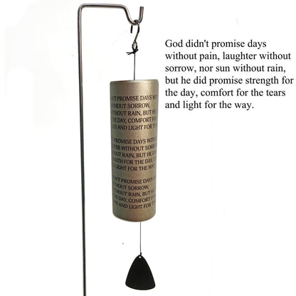 Cylinder Sonnet Wind Chime W/ Stand, 7 Assorted
