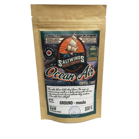 Coffee, 100g, Ocean Air, Medium-Dark Roast, Ground