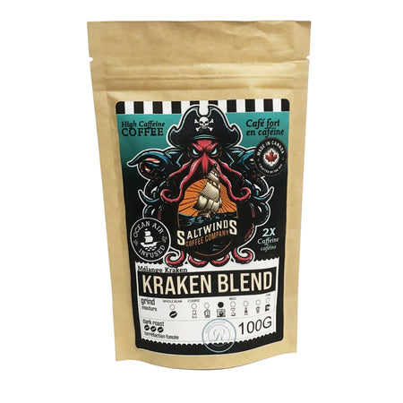 Coffee, 100g, Kraken Blend, Dark Roast, Ground
