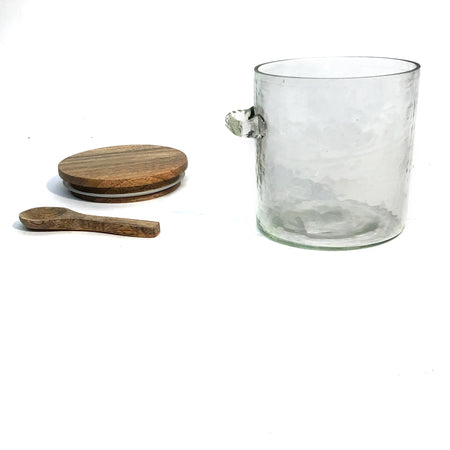 Canister, Glass, Spoonhold, Small
