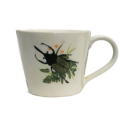 Mug, 8oz, Botanical Beetles