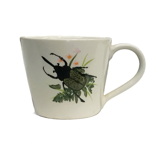 Mug, 8oz, Botanical Beetles