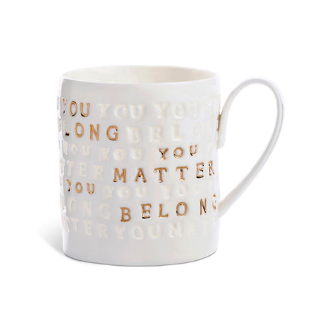 Porcelain Mug, 12oz, You Belong