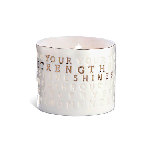 Porcelain Tea Light Holder, Strength