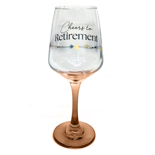 Wine Glass, Cheers Retirement