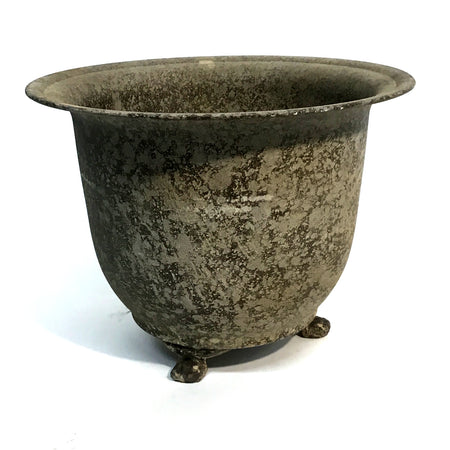 Pot, 8in, Cast Iron, Ant Galvanized