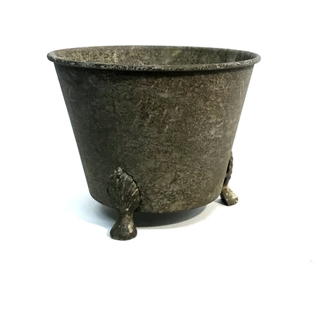Pot, 7in, Cast Iron, Ant Galvanized