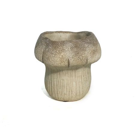 Pot, 5in, Cement, Mushroom