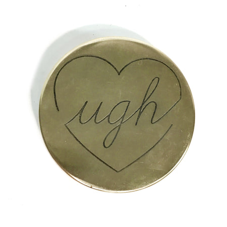 Decor Box, Ugh, Antique Brass