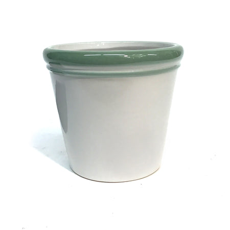 Pot, Ceramic, Large, Sage Edge