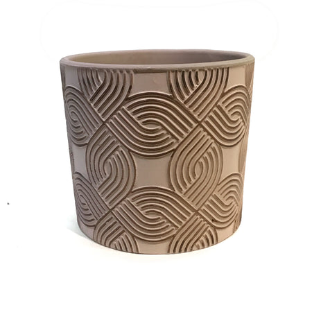Pot, Ceramic, Abbot Graphic, Sand