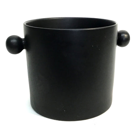 Pot, Ceramic, Large, Morgan, Black