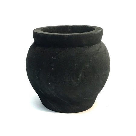 Pot, Wide, Paulwnia Black