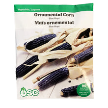 Load image into Gallery viewer, Ornamental Corn - Blue Hopi Seeds, OSC Large Pack
