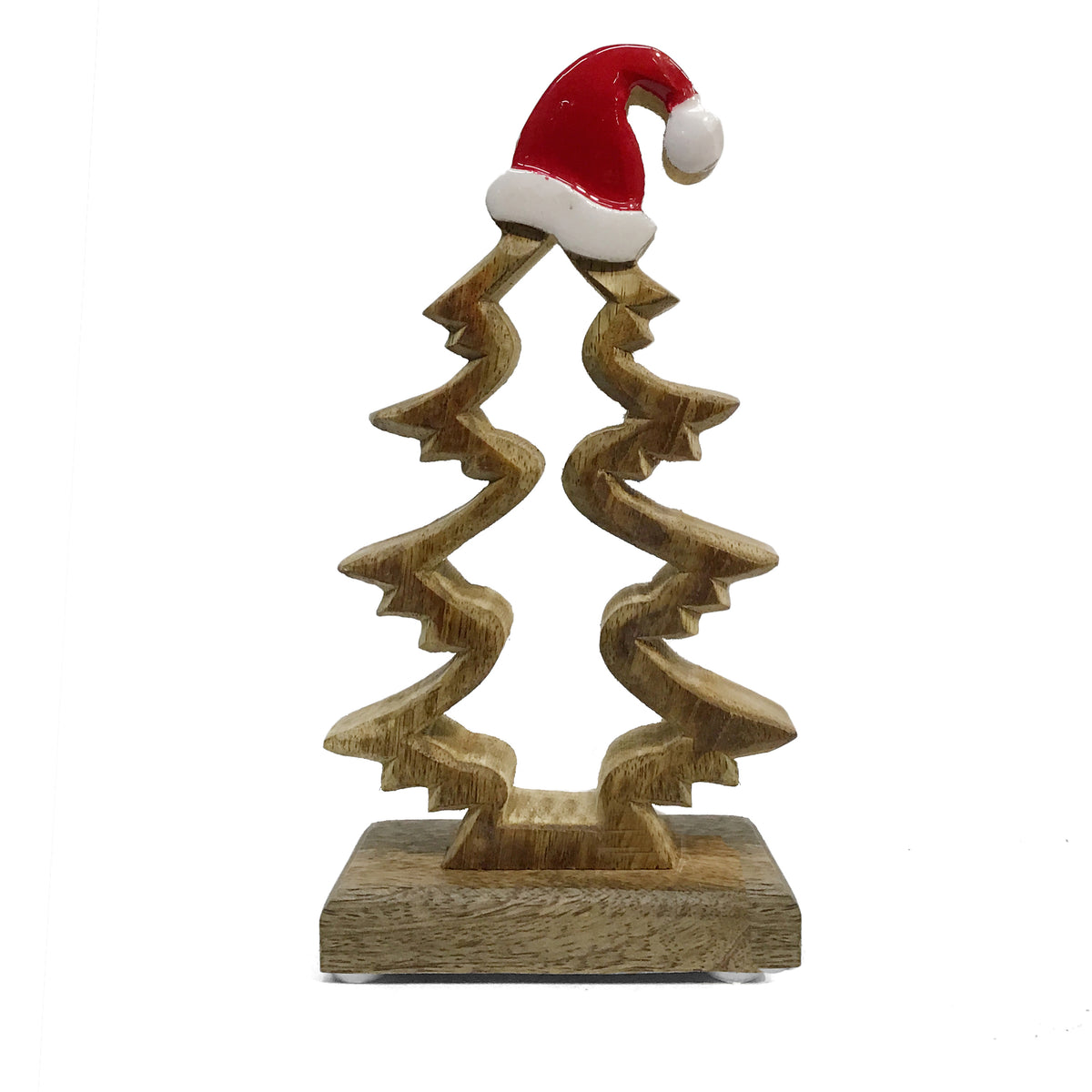 Mango Wood Standing Tree Tabletop Decor 8"