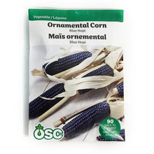 Load image into Gallery viewer, Ornamental Corn - Blue Hopi Seeds, OSC
