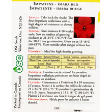 Load image into Gallery viewer, Impatiens - Imara Red Seeds, OSC
