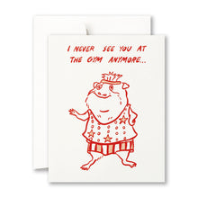 Load image into Gallery viewer, Greeting Card, At The Gym

