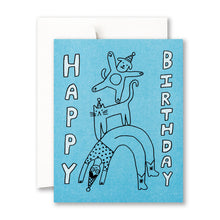 Load image into Gallery viewer, Greeting Card, Happy Birthday, Blue
