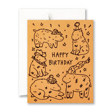 Load image into Gallery viewer, Greeting Card, Happy Birthday, Orange
