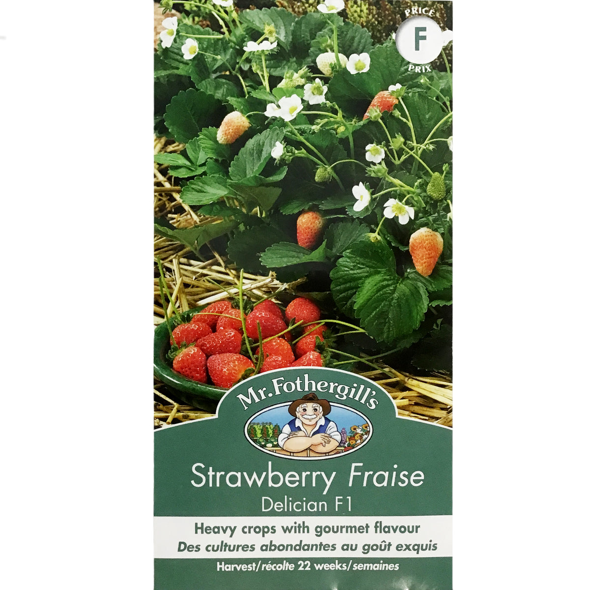 Strawberry - Delician F1 Seeds, Mr Fothergill's