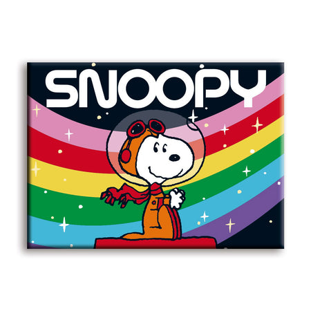 Magnet, Flat, Snoopy, Space Rainbow