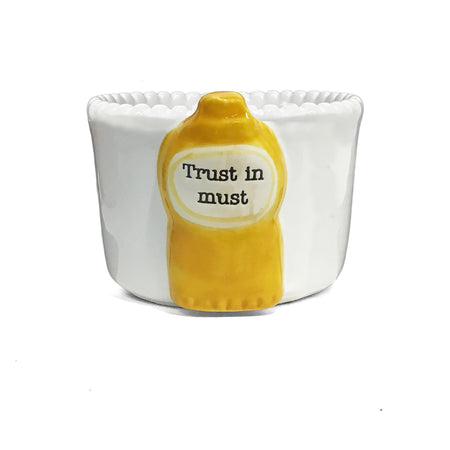 Dolomite Tidbit Dish, Mustard