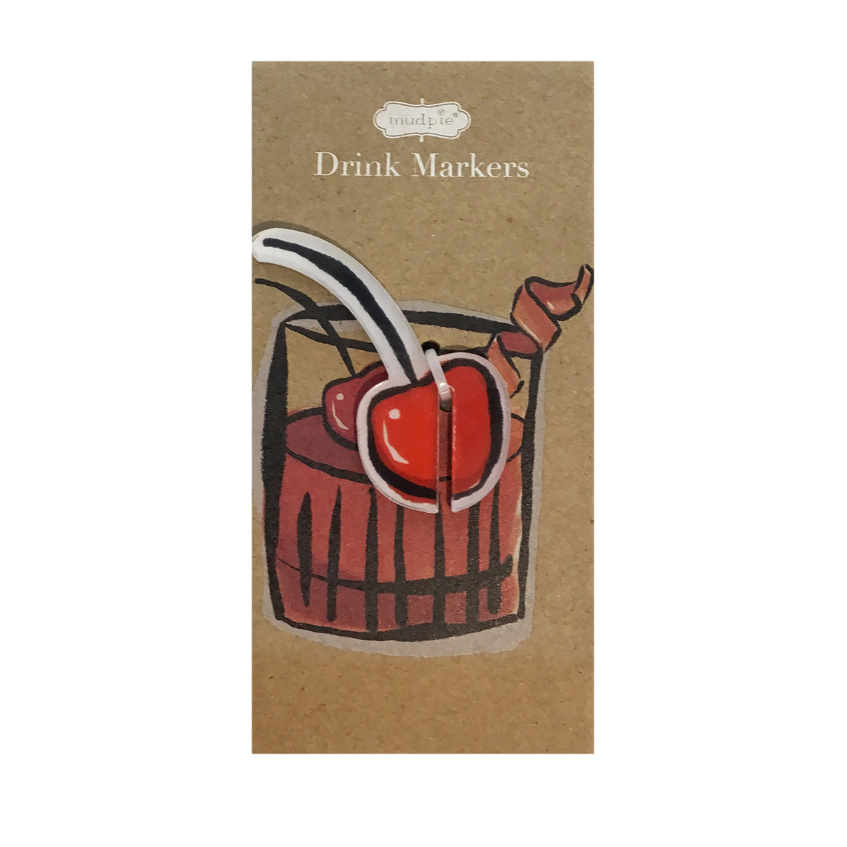 Drink Marker Set, Acrylic, 4 Assorted