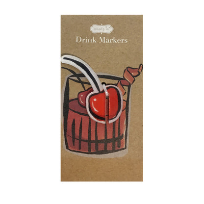 Drink Marker Set, Acrylic, 4 Assorted