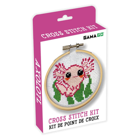 Cross Stitch Kit, Axolotl