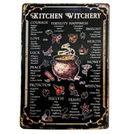 Wall Plaque, Metal, Kitchen Witchery