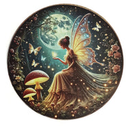 Round Sign, Metal, Fairy Moon