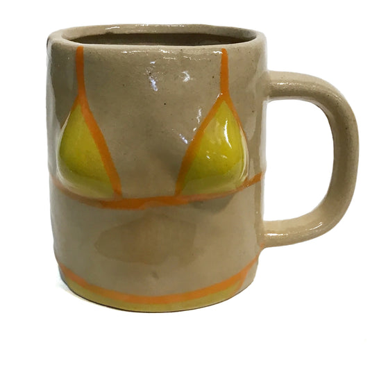 Stoneware Mug, 12oz, Bikini, 6 Assorted