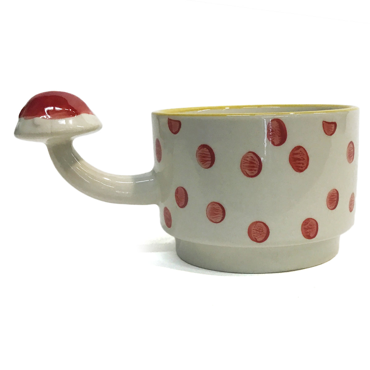 Stoneware Mug, 10oz, Stackable Shrooms4 Assorted