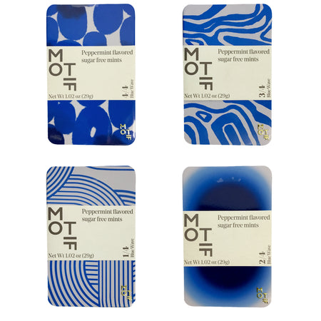 Mints, Tin, Blue Wave, 4 Assorted