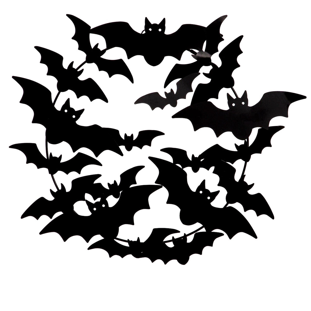 Decor, Metal Bat Wreath