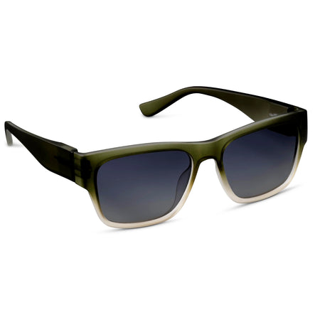 Sunglasses, Green/Tan, Hank