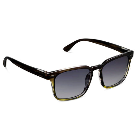 Sunglasses, Green Ombre Horn, Shasta