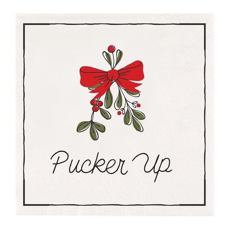 Foil Napkins, Pucker Up