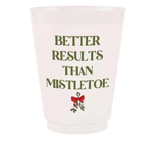 Load image into Gallery viewer, Plastic Frost Cup, 16oz, Mistletoe, 8 Pack
