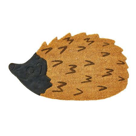 Coir Door Mat, Hedgehog Shaped