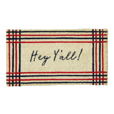 Coir Door Mat, Hey Yall