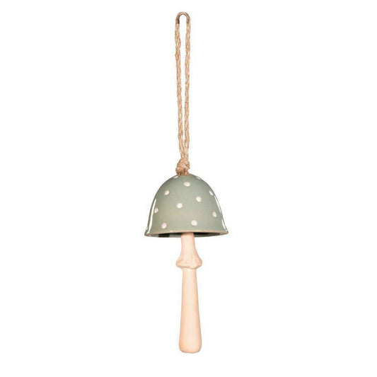 Ceramic Bell Wind Chime, Mushroom, Assorted