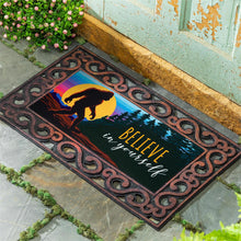 Load image into Gallery viewer, Big Foot Believe Sassafras Switch Door Mat

