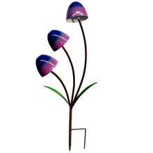 Load image into Gallery viewer, Garden Stake, Metal, Mushroom Trio, Assorted
