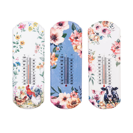 Thermometer, Metal, Petal & Plow, 3 Styles