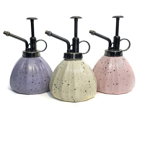 Stoneware Plant Mister, Speckle Pastel, Assorted