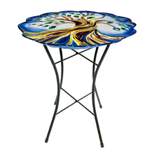 Load image into Gallery viewer, Metal Bird Bath with Stand, Tree Of Life
